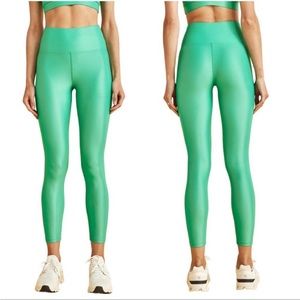 Carbon38 Liquid Leggings High Rise Takara Shine Digital Green Sz S